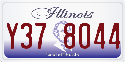 IL license plate Y378044