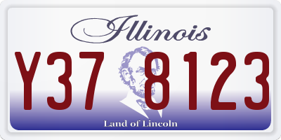 IL license plate Y378123
