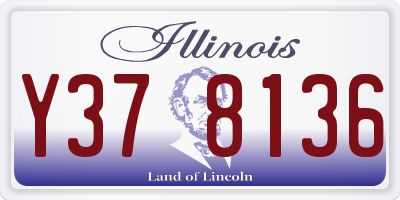 IL license plate Y378136