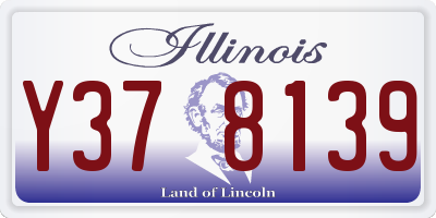 IL license plate Y378139