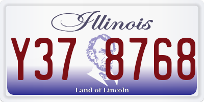 IL license plate Y378768