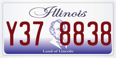 IL license plate Y378838