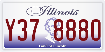 IL license plate Y378880