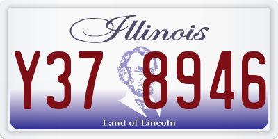 IL license plate Y378946