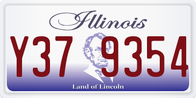 IL license plate Y379354