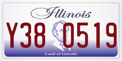 IL license plate Y380519