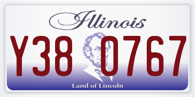 IL license plate Y380767