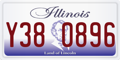 IL license plate Y380896