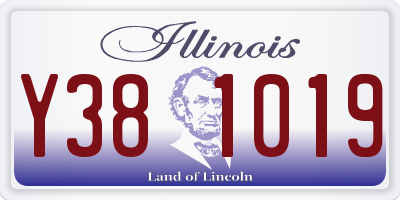 IL license plate Y381019