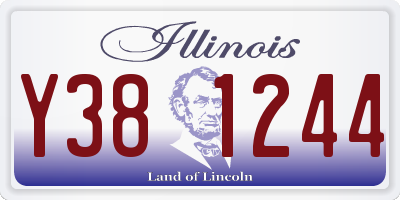 IL license plate Y381244
