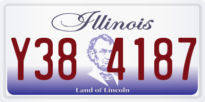 IL license plate Y384187