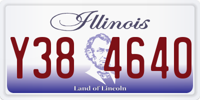 IL license plate Y384640