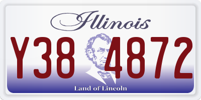 IL license plate Y384872