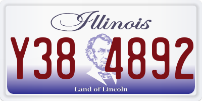 IL license plate Y384892