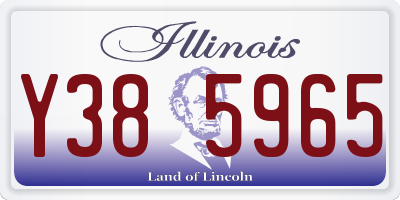IL license plate Y385965