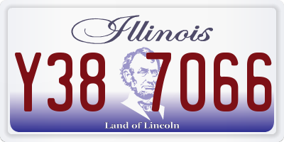 IL license plate Y387066