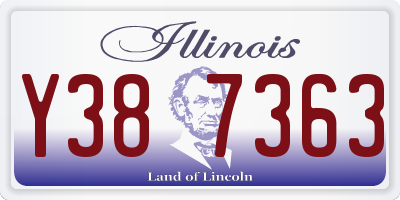 IL license plate Y387363