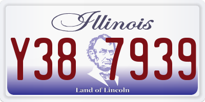 IL license plate Y387939