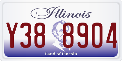 IL license plate Y388904