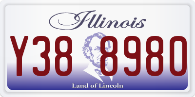 IL license plate Y388980