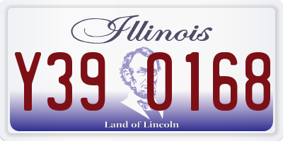 IL license plate Y390168