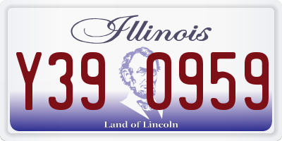 IL license plate Y390959