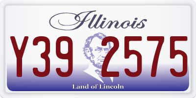 IL license plate Y392575