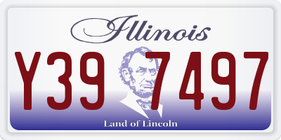 IL license plate Y397497