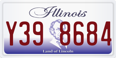 IL license plate Y398684
