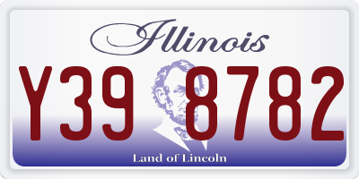 IL license plate Y398782