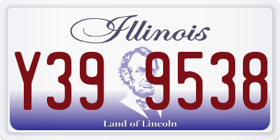 IL license plate Y399538