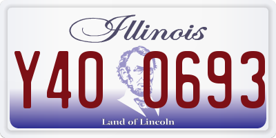 IL license plate Y400693