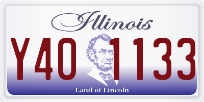 IL license plate Y401133