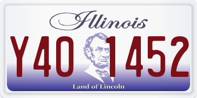 IL license plate Y401452