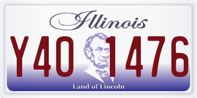 IL license plate Y401476