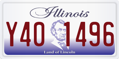 IL license plate Y401496