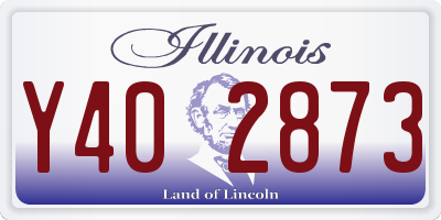 IL license plate Y402873
