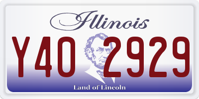 IL license plate Y402929