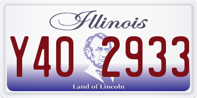 IL license plate Y402933