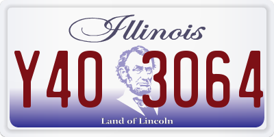 IL license plate Y403064