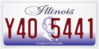 IL license plate Y405441