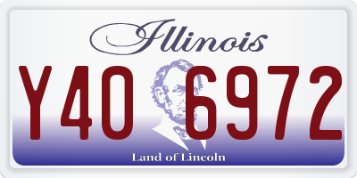 IL license plate Y406972