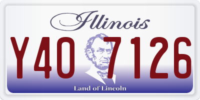 IL license plate Y407126