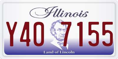 IL license plate Y407155