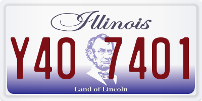 IL license plate Y407401