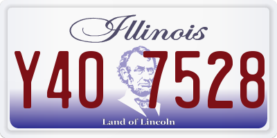 IL license plate Y407528