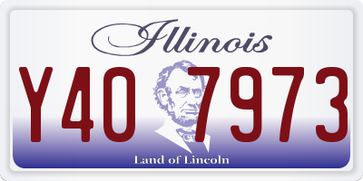 IL license plate Y407973