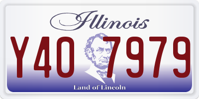 IL license plate Y407979