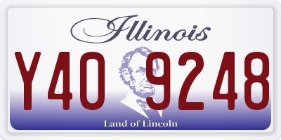 IL license plate Y409248