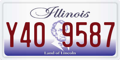 IL license plate Y409587